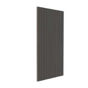 Panel de fachada fonoabsorbente de lana de roca