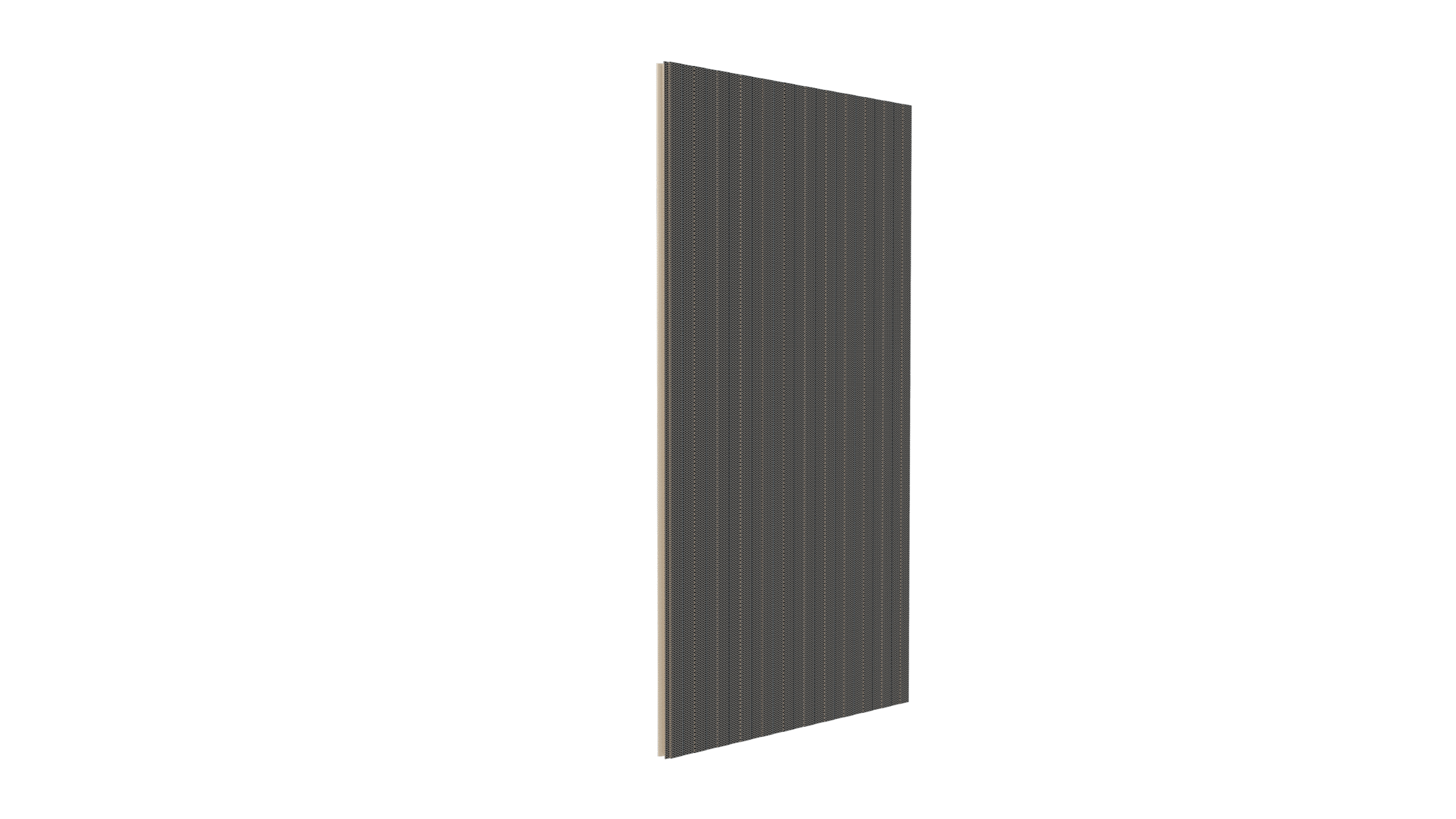 Panel de fachada fonoabsorbente de lana de roca