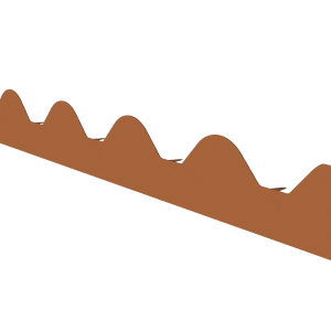 Remate frontal troquelado