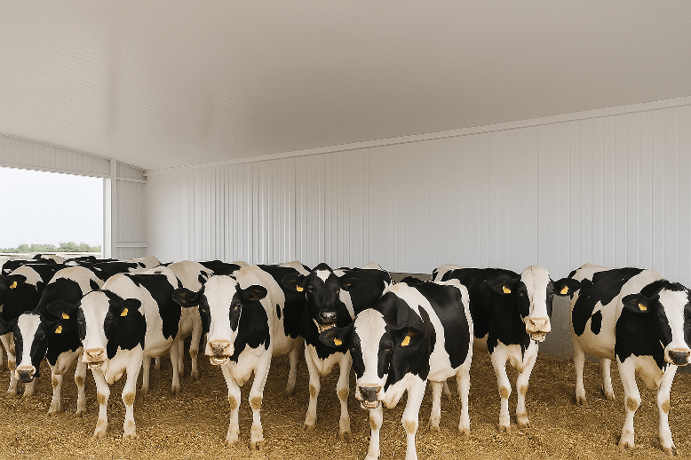 animales que rien bienestar con panel sandwich