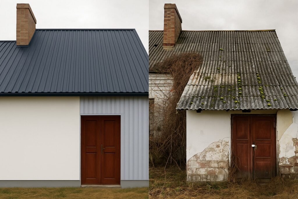 sustituir una cubierta de uralita por panel sandwich Ayudas para retirar uralita y renovar tu cubierta con panel sandwich