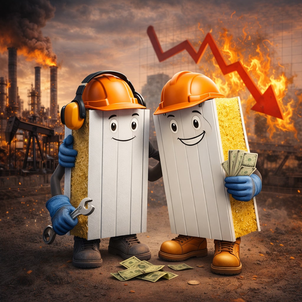 obreros paneles en un mundo industrial Más allá del Poliuretano y la crisis de suministros